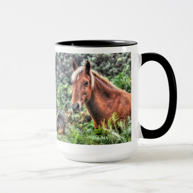 Flaxenmaned New Forest Pony of Hampshire, England Tasse (Rechts)
