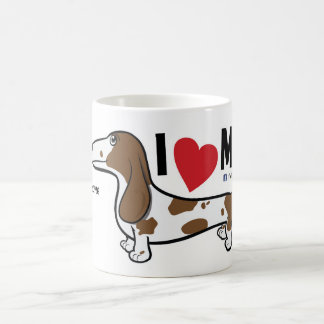 FLDR "j'aime ma" tasse pie lisse de teckel