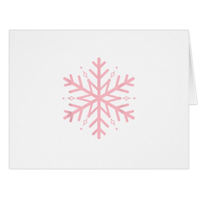 Flèche de neige rose (Devant horizontal)