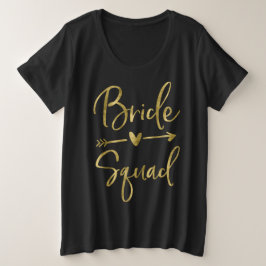 Flèche de script plus taille de l'équipe de mariée