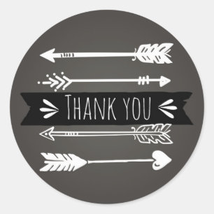 Flèches chic Boho   Merci Sticker