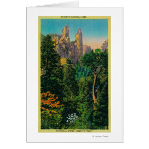 Flèches de cathédrale et vallée de Yosemite
