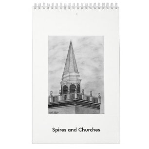 Flèches et églises de calendrier
