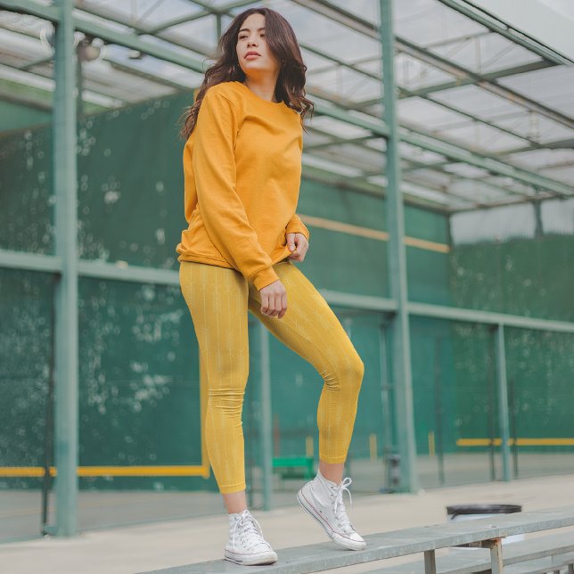 Flèches Jaune Capri Leggings (Créateur téléchargé)