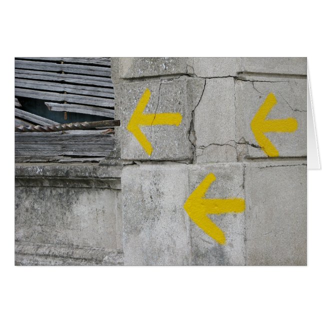 Flèches sur la carte de Camino (Devant horizontal)