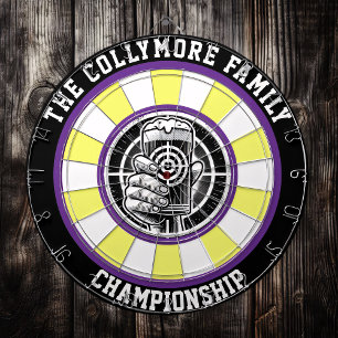 Fléchettes Art cible en verre de bière gras