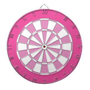 Fléchettes Cible de flechettes : Blanc, Rose Clair Et Dar Ros