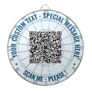 Fléchettes Cible de flechettes de code QR personnalisée Texte