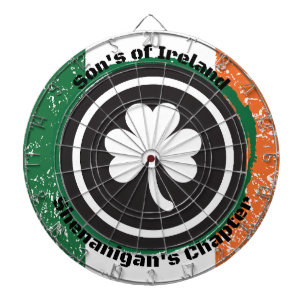 Fléchettes Cible de flechettes du drapeau irlandais