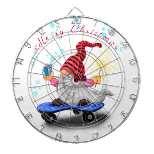 Fléchettes Cible de flechettes Noël Gnome