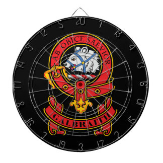Fléchettes Clan Galbraith Cible de flechettes avec Crest