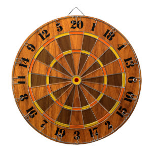 Fléchettes Copie ensoleillée de placage de teck pour un jeu