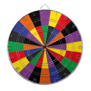 Fléchettes Couleurs brillamment colorées de pièce de jeu de