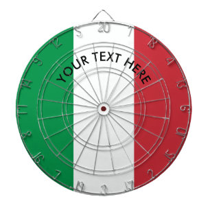 Fléchettes Drapeau italien de cible de coutume de l'Italie