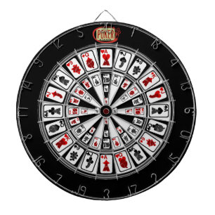 Fléchettes La Cible de flechettes originale 52 Card Poker Lif