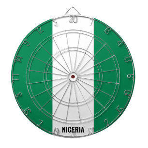 Fléchettes "Le Nigeria frappe !" Cible de flechettes patrioti