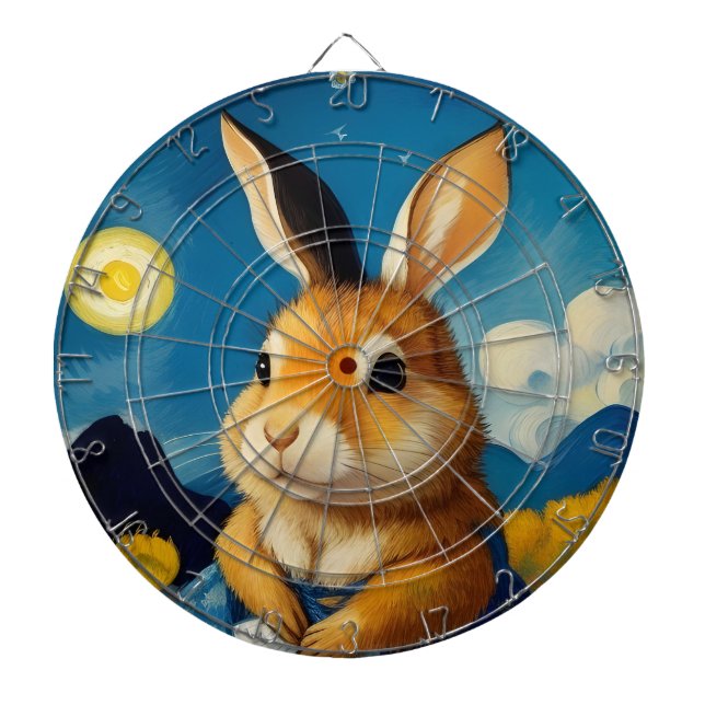 Fléchettes Starry Spring Bunny Cible de flechettes (Devant)