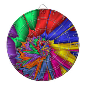 Fléchettes Une Cible de flechettes Spirale Fractale Lumineuse
