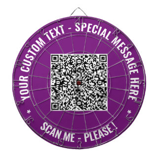 Fléchettes Votre Cible de flechettes de code QR avec texte et
