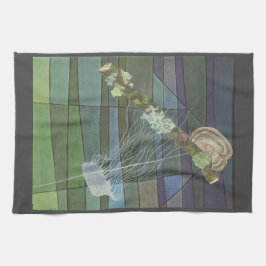 Flechte die Quallen - Geschirrtuch