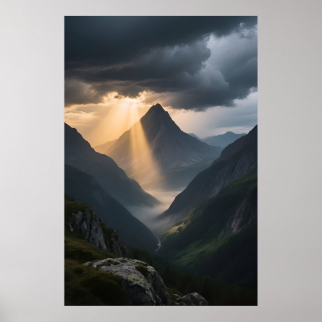 Flechte und Licht Poster (Vorne)