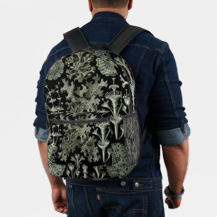 Flechte von Ernst Haeckel, Vintage Natur Pflanzen Bedruckter Rucksack