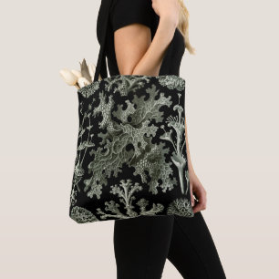 Flechte von Ernst Haeckel, Vintage-Naturpflanzen Tasche