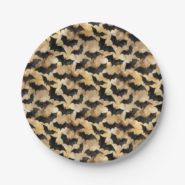 Flechtmuster Pappteller (Vorderseite)