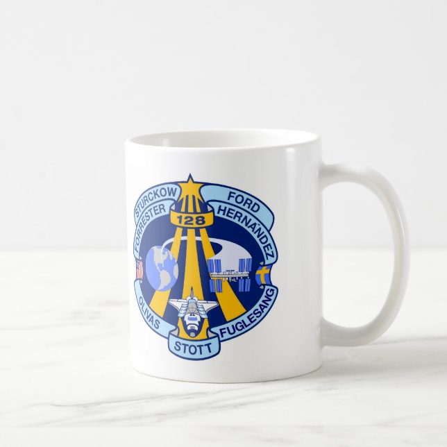 Flecken des Auftrag-STS-128 Kaffeetasse (Rechts)