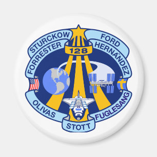 Flecken des Auftrag-STS-128 Magnet