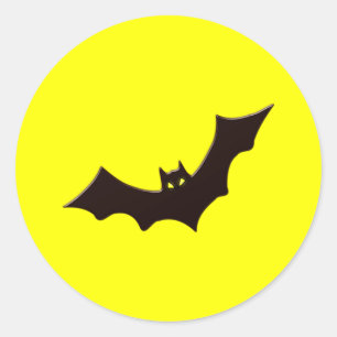 Fledermaus bat runder aufkleber