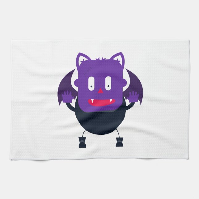 Fledermaus halloween geschirrtuch (Horizontal)