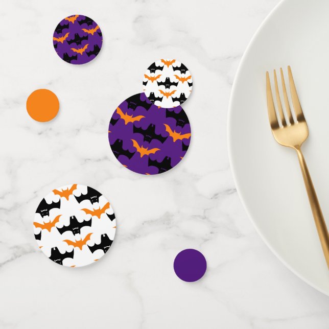 Fledermaus Halloween Muster Konfetti (Gruppe)