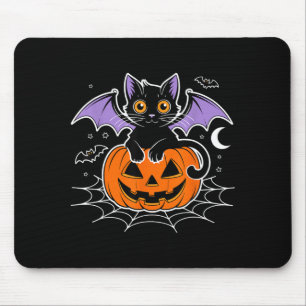 Fledermaus Halloween _ schwarze Katzenfledermaus F Mousepad