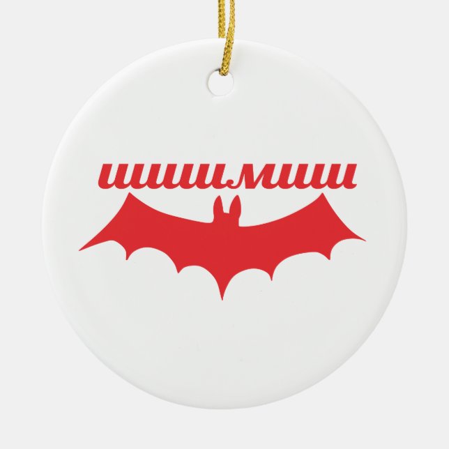 Fledermaus Keramikornament (Vorne)