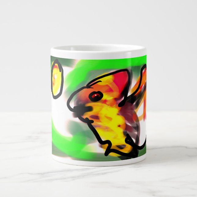 Fledermaus Kunst Jumbo-Tasse (Vorderseite)