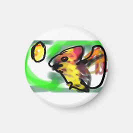 Fledermaus Kunst Magnet