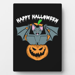 Fledermaus-Kürbis-Halloween-Outfit Männer Frauen K Fotoplatte