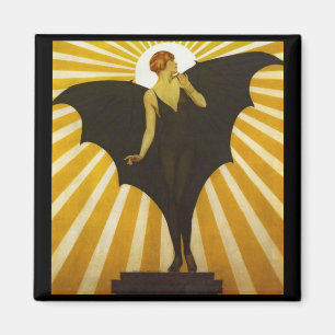 Fledermaus-Lady Magnet
