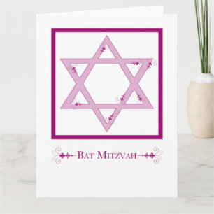 Fledermaus Mitzvah (Stern der daviden Eleganz) Karte