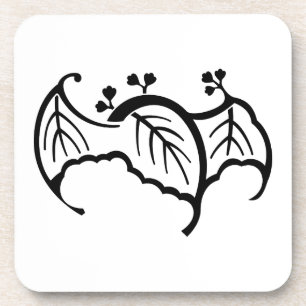 Fledermaus-Paulownia Getränkeuntersetzer