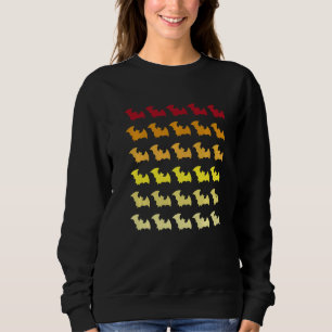 Fledermaus Retro-Tiermuster Sweatshirt