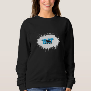 Fledermaus Tier Spaß Spritzer Sweatshirt