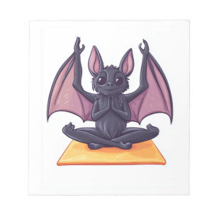 Fledermaus Yoga Flow Notizblock
