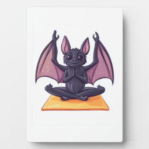 Fledermaus-Yoga-Fluss Fotoplatte
