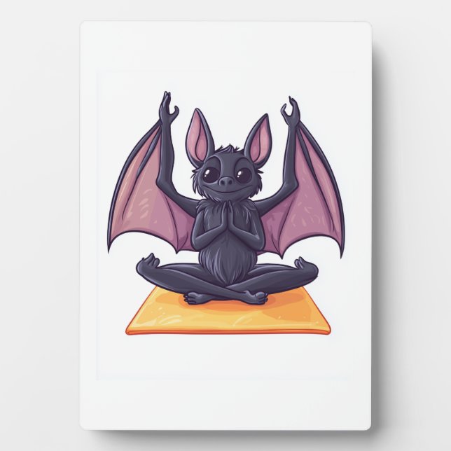 Fledermaus-Yoga-Fluss Fotoplatte (Vorderseite)