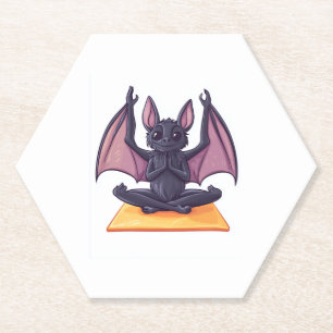 Fledermaus-Yoga-Fluss Untersetzer
