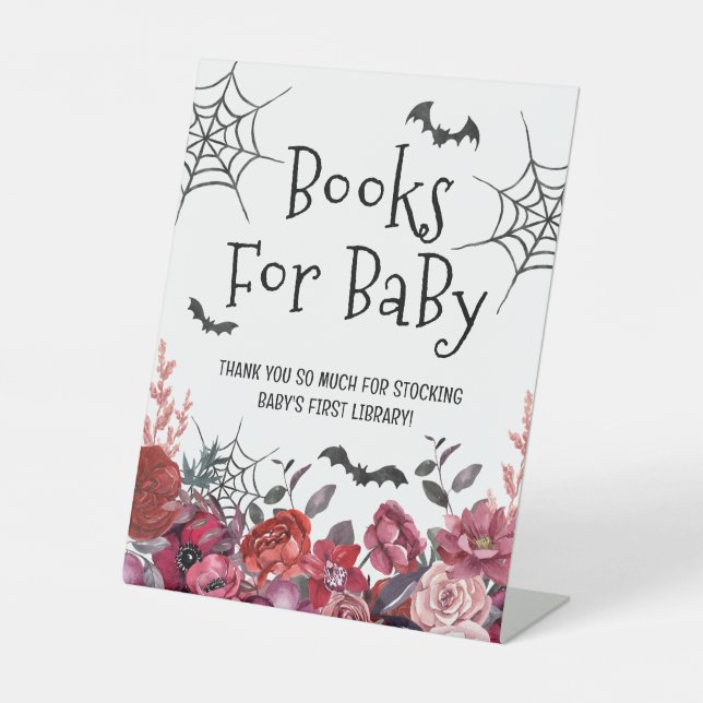 Fledermausbücher für Baby Sockelschild (Vorderseite)