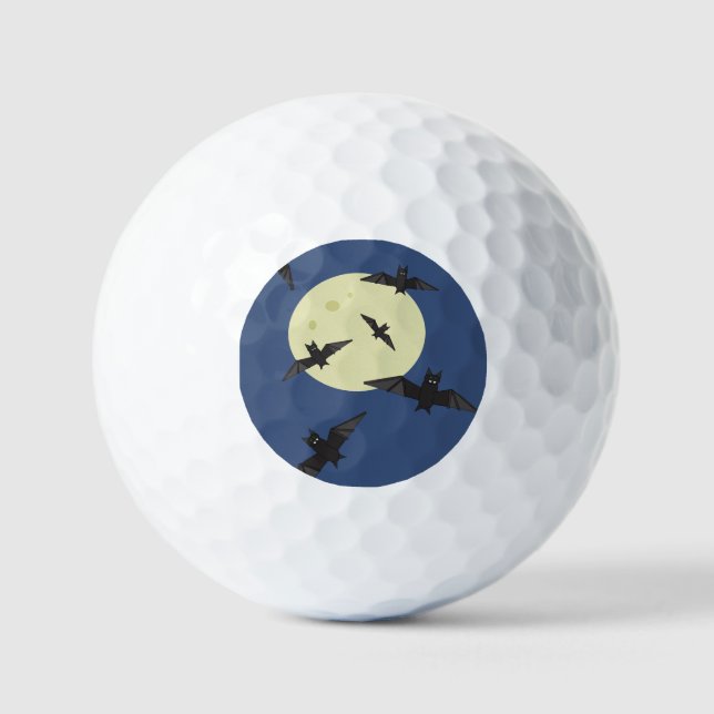 Fledermäuse auf dem Mond Golfball (Vorderseite)
