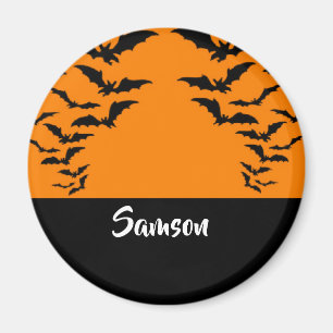 Fledermäuse auf Orange Magnet